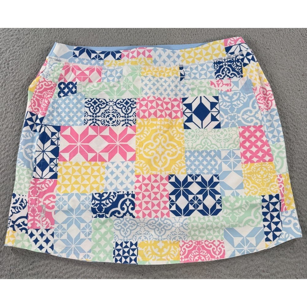 RLX Ralph Lauren Skort Womens Medium Multicolor Floral Golf Mini Stretch Pockets